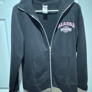 Harley Davidson Tailored Zipped Sweatshirt No Hood